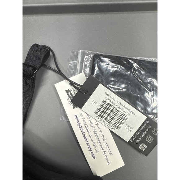 NWT Kindred Bravely Sublime Hands Free Pumping Nursing Bra, Size XXL, Black - Picture 6 of 12